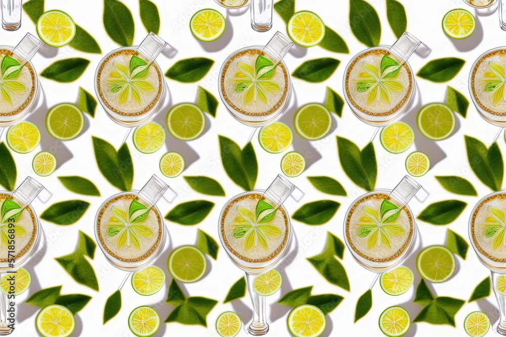 Lemon illustration pattern Lemon illustration pattern