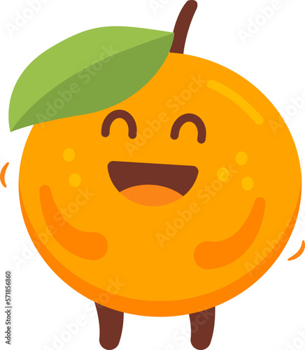 Orange Cartoon Character