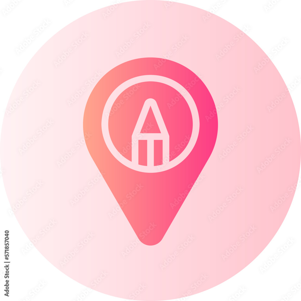 school gradient icon school gradient icon