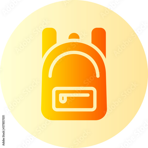 school bag gradient icon