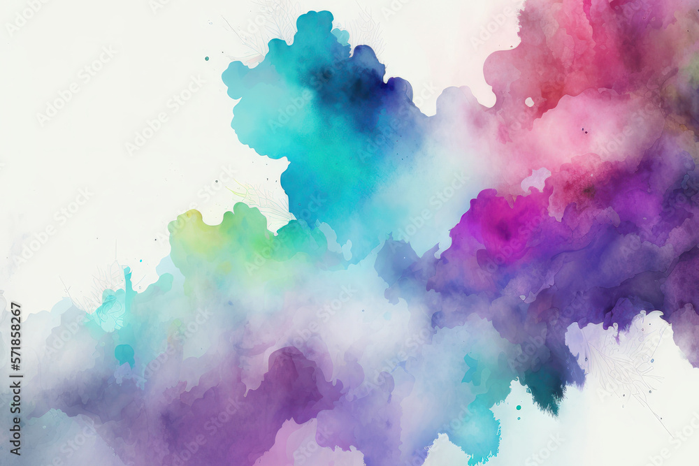 Abstract watercolor background (Generative AI)