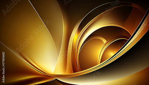 Bright gold background new quality universal colorful technology stock image illustration design  generative ai