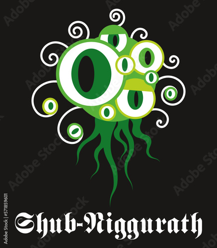 MONSTRE Lovecraft CTHULHU Shub Niggurath tas d'œils tentacules grand ancien 4
