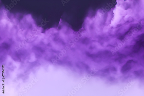Purple abstract smoke background. Holi wallpaper. Generative AI