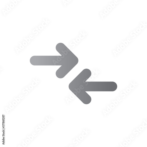 compare two tone gradient icon