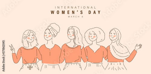 International Women's Day 8 March Vector Illustration