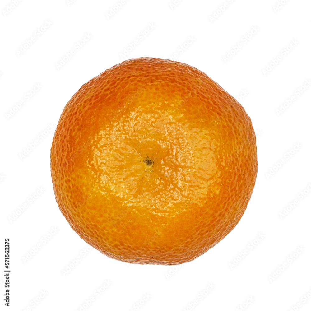 Top view of mandarijn or clementine whole fruit. Isolated cutout on a transparent background. Top view of mandarijn or clementine whole fruit. Isolated cutout on a transparent background.