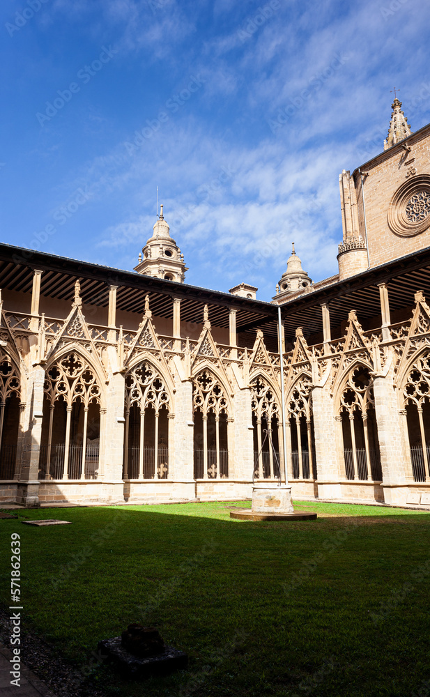 The cloisters in the cathedral of Pamplona