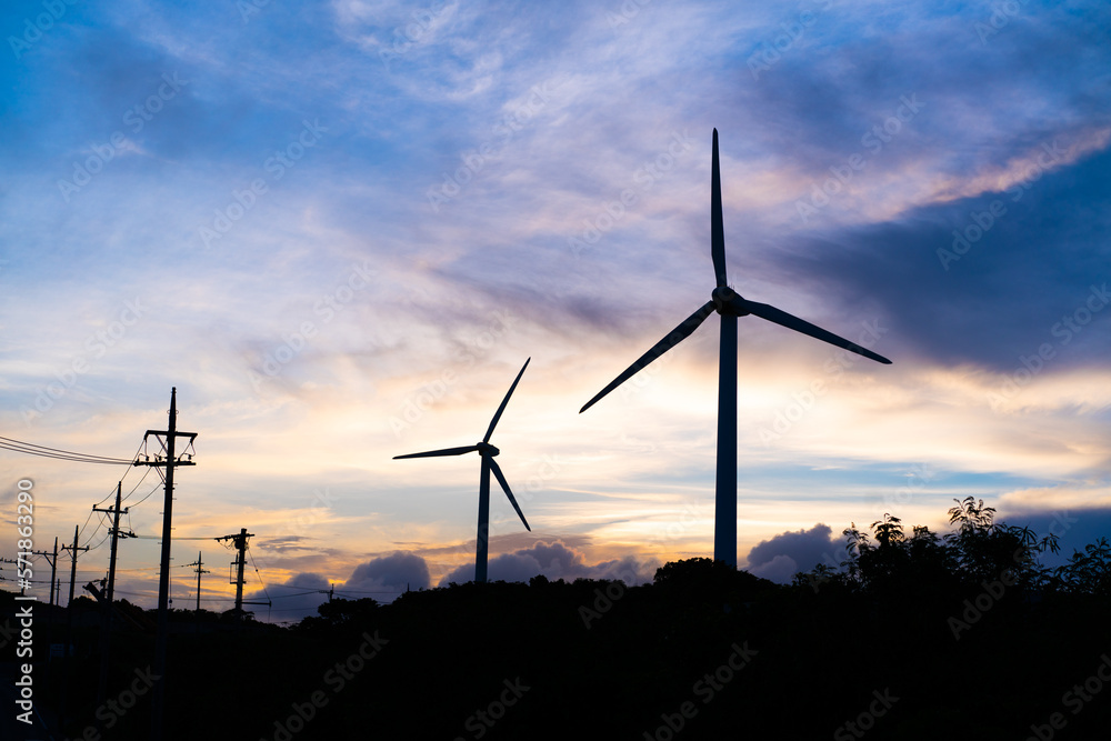 風力発電のある風景