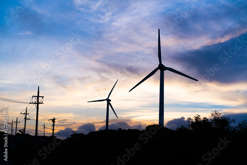 風力発電のある風景