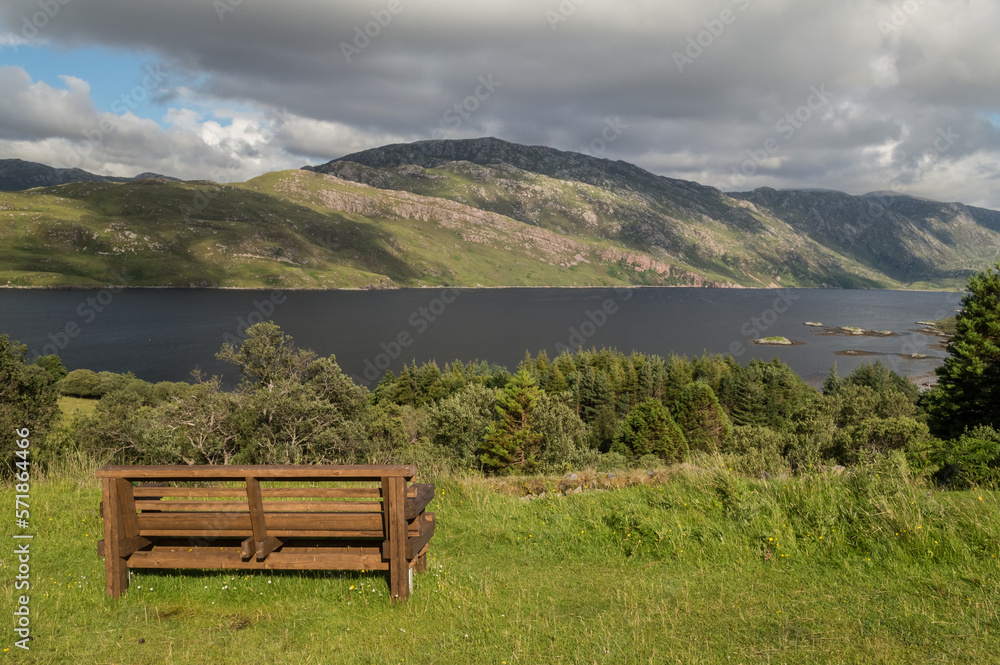 Landscape of the Assynt region, Scottish Highlands, UK Landscape of the Assynt region, Scottish Highlands, UK