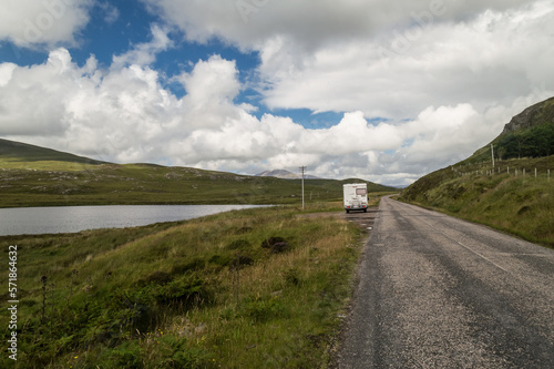 Landscape of the Assynt region  Scottish Highlands  UK