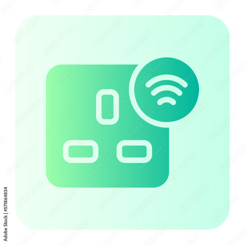 smart plug gradient icon smart plug gradient icon