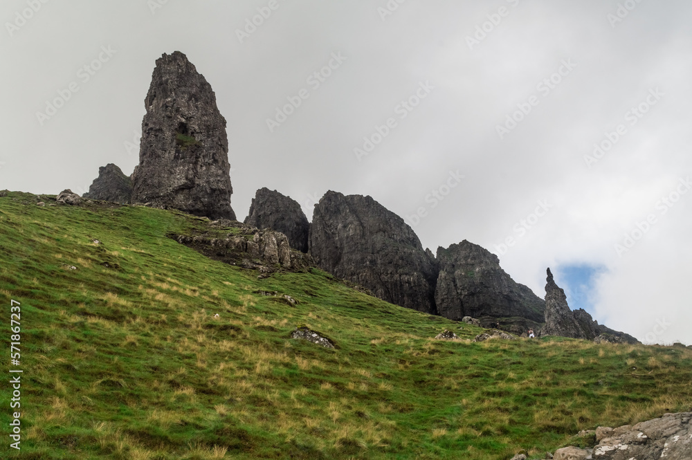 Old Man of Storr wild landscape, Isle of Skye, Scotland