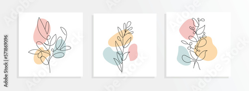 Creative minimalist hand draw Abstract art background. Modern aesthetic illustrations. Bohemian style Collection of contemporary artistic Design for wall decoration, postcard, poster, brochure