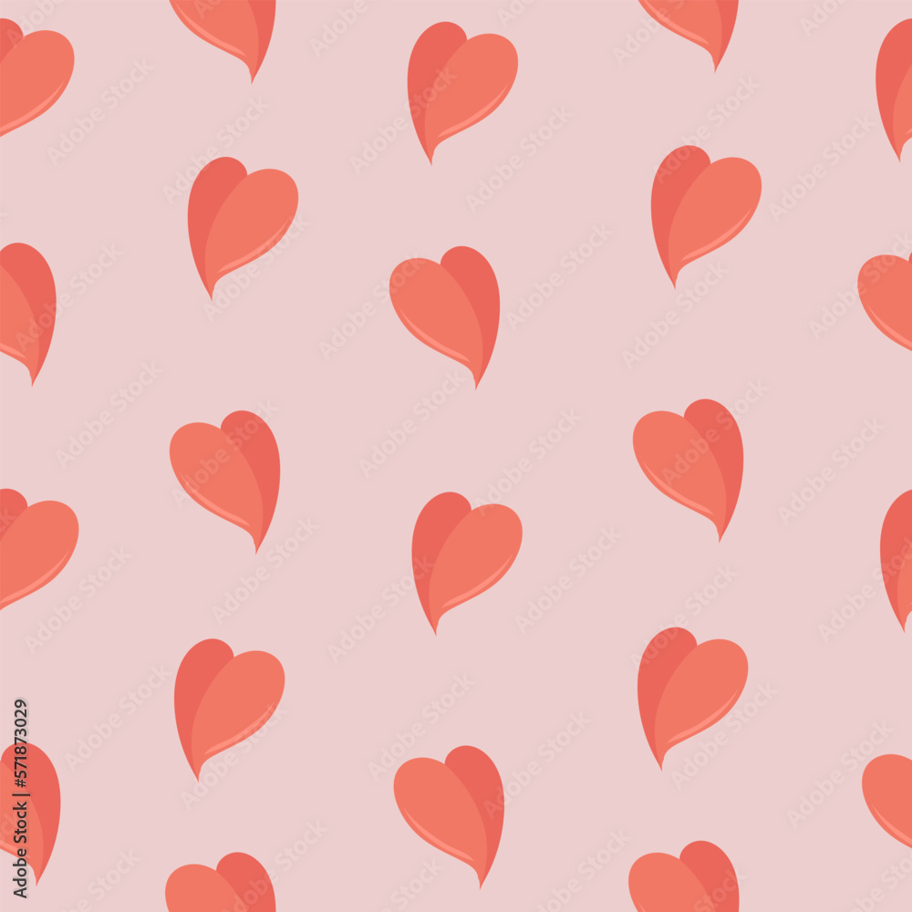 St. Valentine's day seamless pattern. Wrapping paper pattern with hearts.