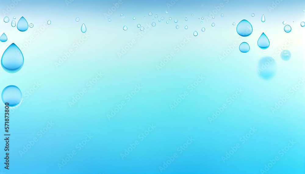Falling drop of water background