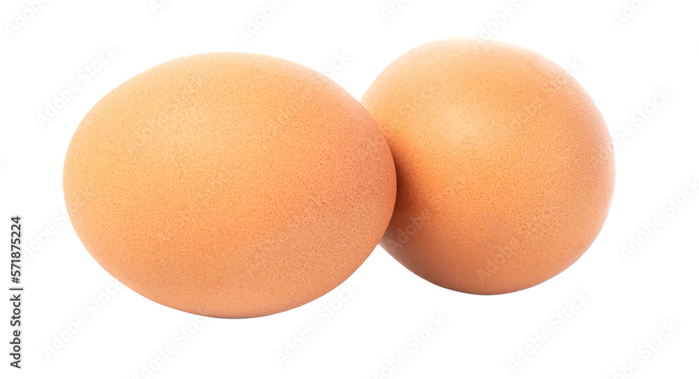 two eggs isolated two eggs isolated