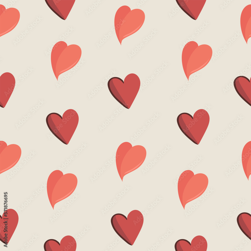 St. Valentine's day seamless pattern. Wrapping paper pattern with hearts. St. Valentine's day seamless pattern. Wrapping paper pattern with hearts.