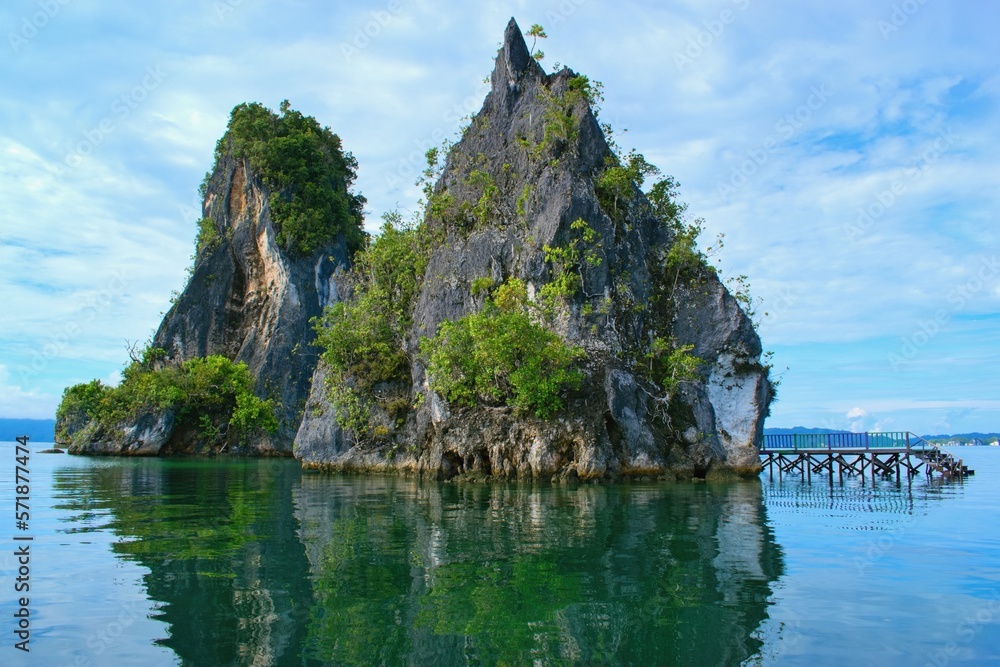 Fototapeta premium Kabui bay geosite view, Raja Ampat, West Papua, Indonesia
