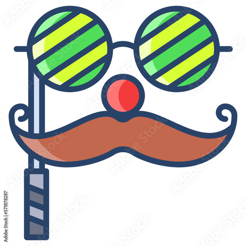Moustache props icon