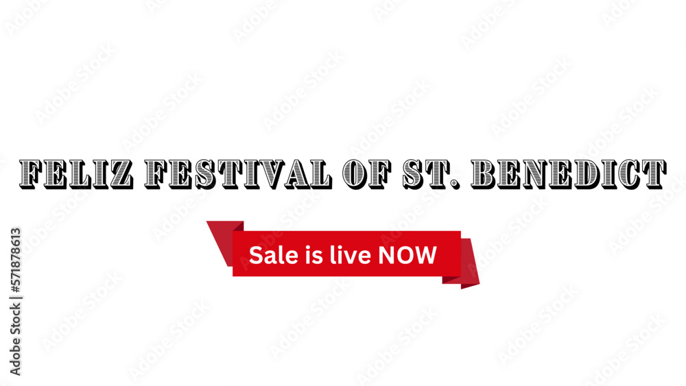 Feliz Festival of St. Benedict Wish with Sale is live now banner Feliz Festival of St. Benedict Wish with Sale is live now banner
