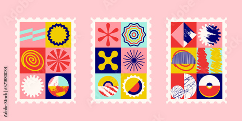 Geomertry Design Figure Abstract Bauhaus Banner Creative Square