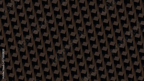 3D Futuristic cubes dark bl...