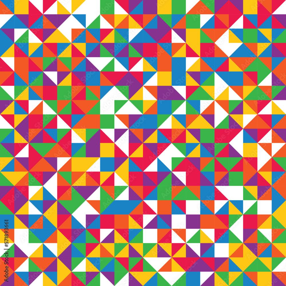 Geographic random color illustration design Geographic random color illustration design
