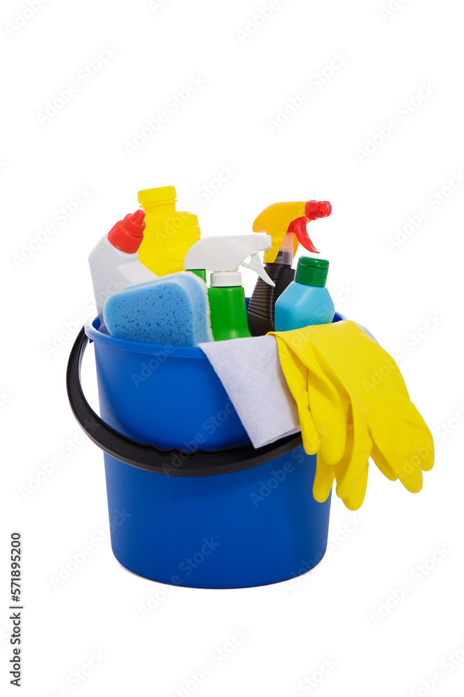 Cleaning equipment with different buckets isolated