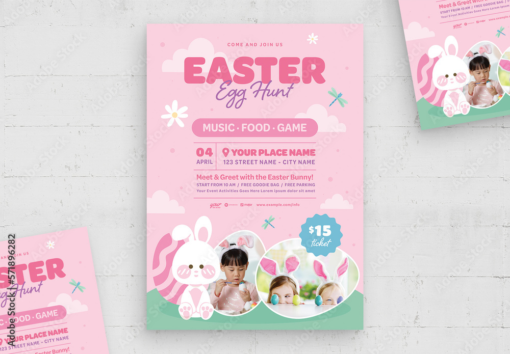 Easter Flyer Template Stock Template | Adobe Stock