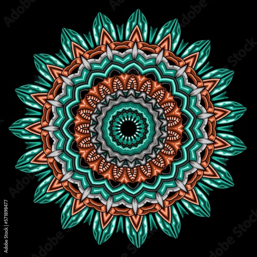 Mandala abstract ornate ornamental concept for element design