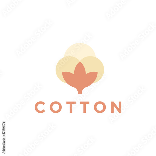 cotton vector logo design