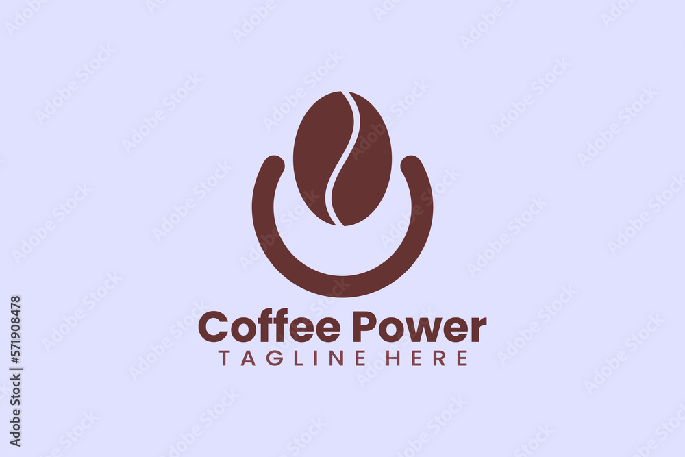Obraz premium Flat butterfly coffee logo template vector design illustration