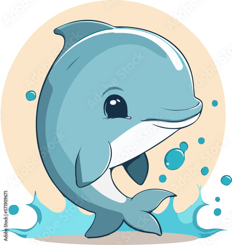 dolphin cute chibi kawaii 