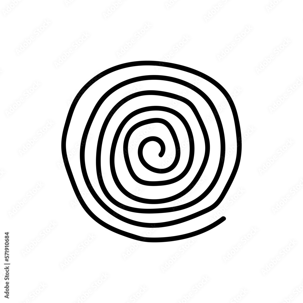 hand drawn round circles line art isolated on white background hand drawn round circles line art isolated on white background