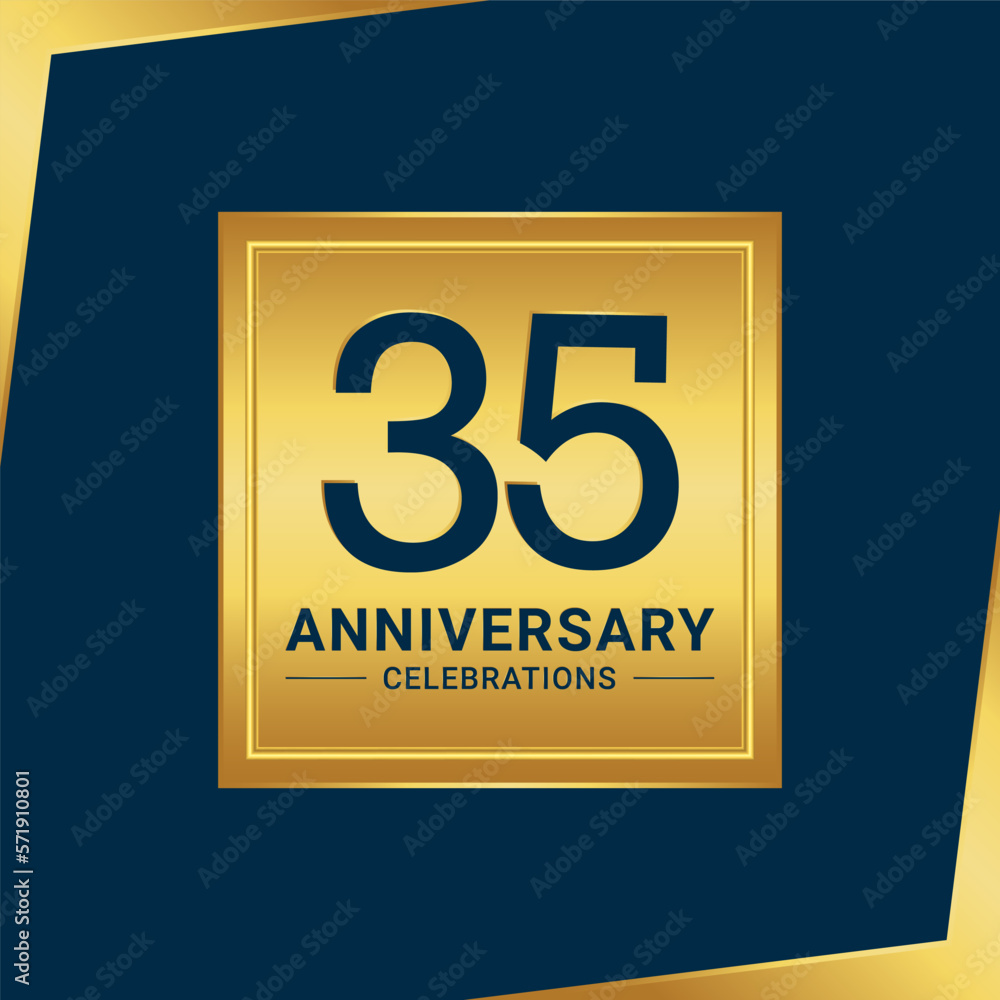 35th anniversary celebration logo design. Vector Eps10 35th anniversary celebration logo design. Vector Eps10