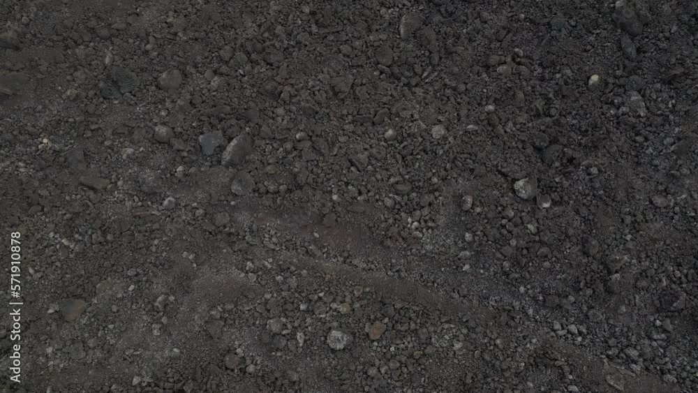 volcano lava field Lanzarote Canary Islands Spectacular aerial view flight drone volcano lava field Lanzarote Canary Islands Spectacular aerial view flight drone