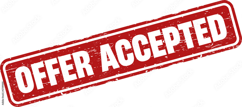 Offer Accepted grunge rubber stamp Offer Accepted grunge rubber stamp