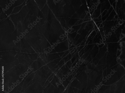 Black marble grunge pattern texture background with white shiny cracks veins, Marble of Thailand, Abstract natural marble black and white for design. 