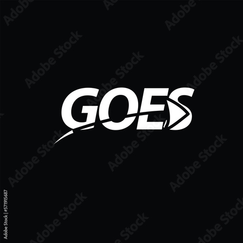 minimalist text logo design with the word 