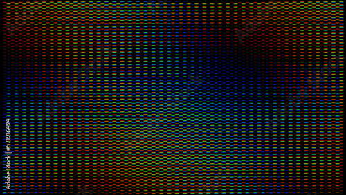 Colorful LED screen. RGB pixels grid pattern, display panel texture and digital pixelated gradient abstract vector background