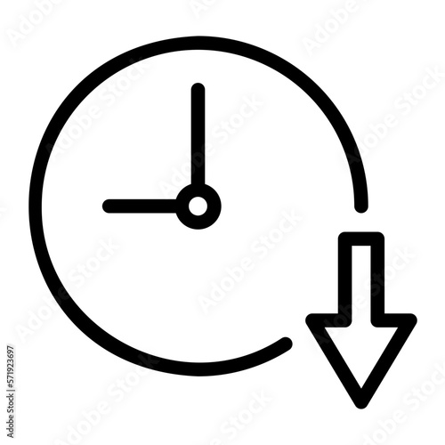 reduce time line icon