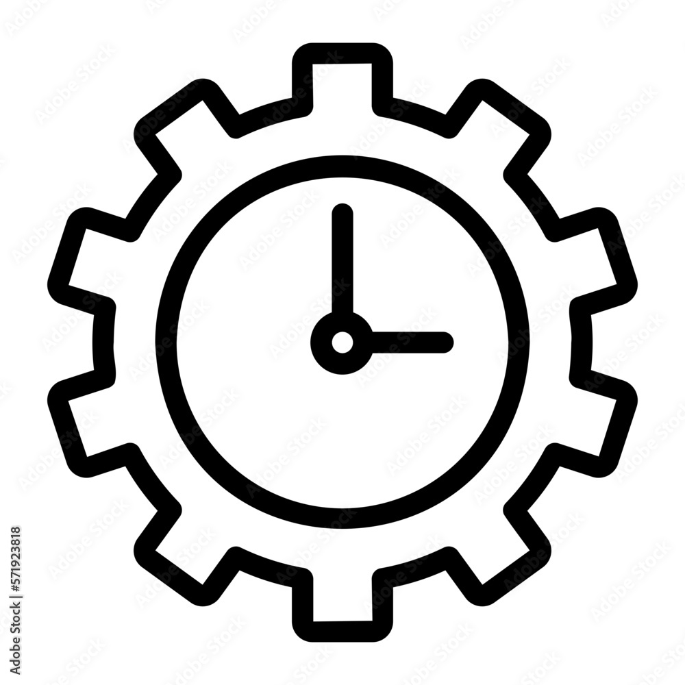 time management line icon time management line icon