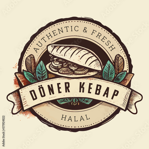 Logo for a halal Döner-Kebap restaurant
