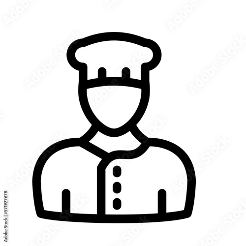 Chef Vector Icon easily modified   © Design Linker