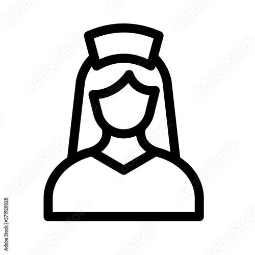 air hostess Vector Icon easily modified

