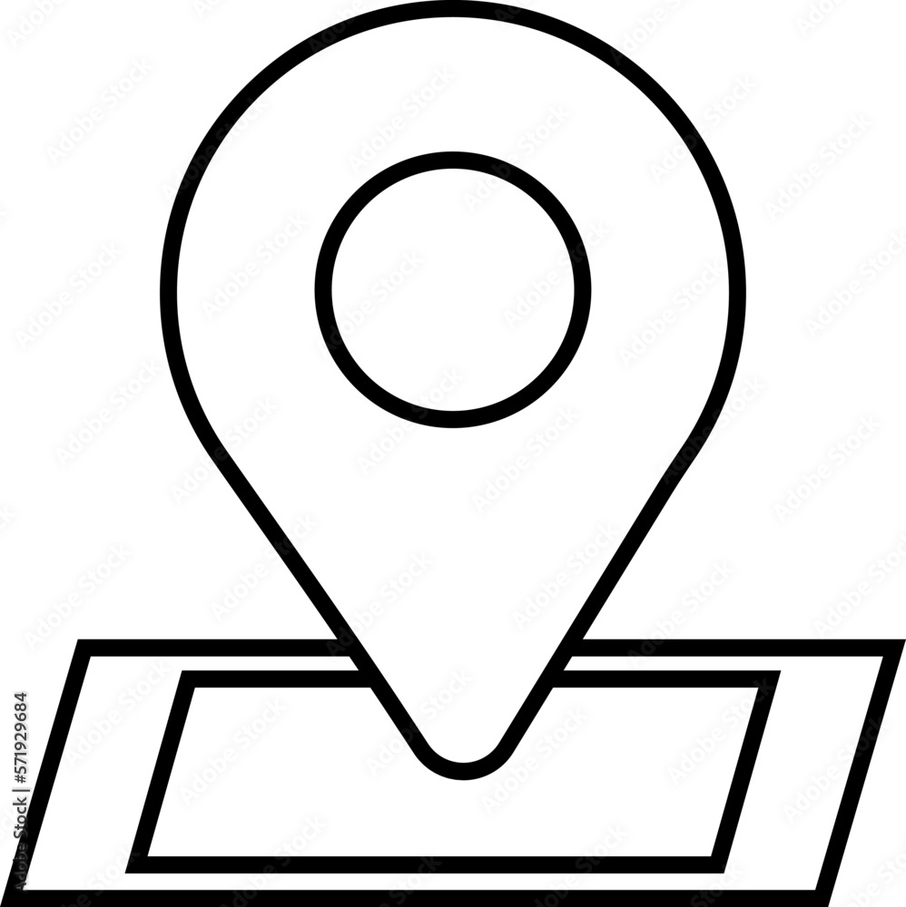 map pointer with icon illustration in vector map pointer with icon illustration in vector