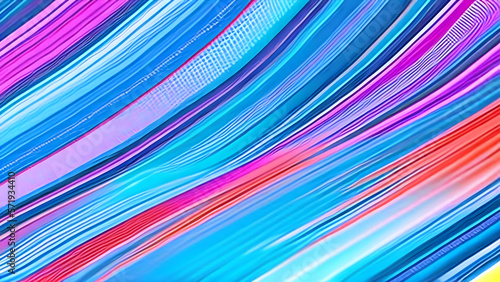 Abstract colorful background  bright neon rays  and glowing lines. wavy texture creative wallpaper - AI-Generated