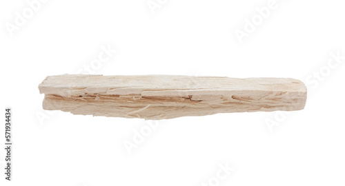 A piece of white wood isolated on transparency png file summer decoration